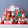 Miniatyrbilde 3 av 6: 12 stk Julerissnøkloder Blind Box-sett, Juler overraskelsesbokser, Mini fargeskiftende LED-lys snøklode, Søte julepynt