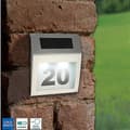 Solar LED-belyst husnummer - 1.2v Silver