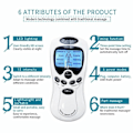 Miniatyrbillede 4 af 5: TENS-enhed, EMS, 8-i-1 stimulation, smertelindring, elektroterapi massage DHL