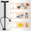 Miniatyrbild 5 av 5: Cykelpump, [120PSI Snabb uppblåsning] Diyife Bärbar golvpump Ergonomisk Anti-läckage Cykel Luftpump