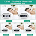 Miniatyrbillede 3 af 5: Digital vækkeur, LED natlys vækkeur med snooze