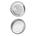 200-pack 202 aluminiumburkslock 52 mm, aluminiumdragringslock folietopplock för läskölburkar Silver