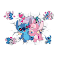 Pikkukuva 1 / 5: Stitch 3D seinätarrat lastenhuoneen graffitit itseliimautuvat lasioven tarrat sarjakuva juliste animoidut tarrat{f2}
