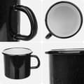 Miniatyrbild 7 av 11: KADAX Emaljerad Mugg 400 ml Kanna 8 cm Retro Present Med Handtag
