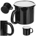 Miniatyrbild 1 av 11: KADAX Emaljerad Mugg 400 ml Kanna 8 cm Retro Present Med Handtag