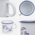 Miniatyrbild 7 av 11: KADAX Emaljerad Mugg 400 ml Kanna 8 cm Retro Present Med Handtag