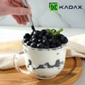 Miniatyrbild 5 av 10: KADAX Winter Tea Kaffeglas 480 ml Glas med Handtag 6-delars Koppset