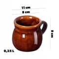Miniatyrbild 3 av 8: KADAX Glöggmuggar 250ml Med Handtag Stengodsmugg Set om 4