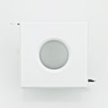 Miniatyrbillede 3 af 4: Understøttelse downlight kvadrat hvid vandtæt IP65 Dim 83x83mm Vit