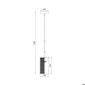 Miniatyrbillede 4 af 4: Suspension dekorativ 1xE14 23W IP20 – Sort Svart