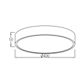 Miniatyrbillede 4 af 4: Blade-ST LED loftslampe rund sort 3i1 36W metal Svart