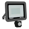 Miniatyrbillede 3 af 4: LED projektor 50W IP54 6500K med detektor Grå