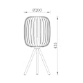 Miniatyrbillede 4 af 4: Dekorativ bordlampe 1xE27 23W IP20 – Beige