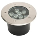 Pikkukuva 1 / 3: Vedenpitävä upotettu LED-kohdevalo 9W 900lm 4000K IP67 Matt krom