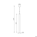 Miniatyrbillede 3 af 3: Sæt med 3 designer sorte rør pendellamper G9 10W IP20 Svart