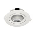 Pikkukuva 1 / 4: COB LED upotettu kohdevalo pyöreä valkoinen säädettävä 10W IP20 3000K Vit