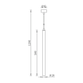 Miniatyrbillede 3 af 3: Sæt med 3 designer guldrør pendellamper G9 10W IP20 gyllene