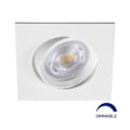 Miniatyrbillede 1 af 4: Spot LED ind bygning 3i1 kvadratisk hvid 7W IP20 Dimmable Vit