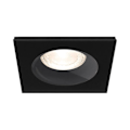 Miniatyrbild 2 av 4: Set med 10 svarta fyrkantiga infällda spotlights stöder IP54 Svart