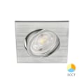 Pikkukuva 1 / 4: 3in1 neliön alumiininen upotettu LED-kohdevalo 7W IP20 aluminium