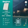 Miniatyrbild 3 av 4: LED-projektor 200W 3-i-1 22000lm IP65 IK06 – Grå Grå
