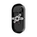 Miniatyrbillede 3 af 4: Oval væglampe LED 12W Sort 3i1 IP65 Svart