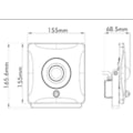 Miniatyrbillede 2 af 2: LED projektor YUKON-S 10W IP65 med sensor Vit