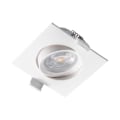 Miniatyrbillede 4 af 4: Spot LED ind bygning 3i1 kvadratisk hvid 7W IP20 Dimmable Vit