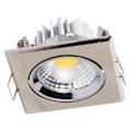 Miniatyrbild 1 av 4: Spot LED downlight kvadratisk Matchrome 3W (Eq. 25W) Dim 90x90mm Matt krom