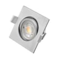 Pikkukuva 2 / 4: Sarja 10 kpl 3in1 neliön alumiinista upotettua LED-kohdevaloa 7W IP20 aluminium