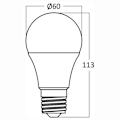 Miniatyrbillede 4 af 4: A60 smart Wi-Fi tilsluttet LED-pære 9W E27