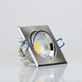 Miniatyrbillede 3 af 4: Spot LED downlight kvadratisk Matchrome 3W (Sv. 25W) Dim 90x90mm Matt krom