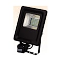 Miniatyrbild 1 av 4: LED-projektor - Ospecifierad - 10W - IP65 - Rörelsedetektor - Extra platt Svart