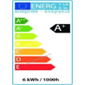 Miniatyrbillede 2 af 2: LED spot pære 6W (Eq. 50W) GU10 3000K
