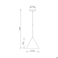 Miniatyrbillede 4 af 4: Dekorativ ophæng 1xE27 23W IP20 Sort metal – BV05-00061 Svart