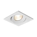 Miniatyrbillede 1 af 4: BRAYTRON Tetra-E3 spotlys, firkantet, hvid, justerbar, længde og bredde 90 mm, aluminium Vit