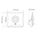 Miniatyrbillede 2 af 2: LED projektor YUKON-S 30W IP65 med sensor Vit