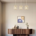 Miniatyrbillede 2 af 3: Dekorativ ophæng 3xE27 23W IP20 – Beige
