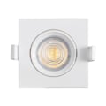 Miniatyrbillede 3 af 4: 3i1 firkantet hvid forsænket LED-spot 7W IP20 Vit