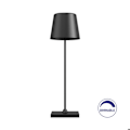 Miniatyrbillede 1 af 4: Sort genopladelig bordlampe 3W 3000K IP44 Svart