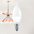 Miniatyrbillede 2 af 4: LED flamme pære 5W (Eq. 35W) E14 3000K