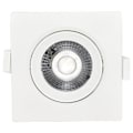 Miniatyrbillede 3 af 4: Hvid firkantet forsænket LED-spot 5W IP20 4000K Vit