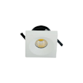 Miniatyrbillede 1 af 2: Mini indbygget firkantet LED spot EVA-2 3W 3000K Vit