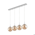 Miniatyrbillede 3 af 4: Suspenderende dekoration 4xG9 10W – Metal Design Amber Bärnsten