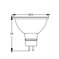 Pikkukuva 2 / 4: LED-lamppu GU5.3 5W (ekv. 32W) 6500K 110°