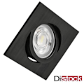 Miniatyrbillede 1 af 4: 3i1 firkantet sort forsænket LED-spot 7W IP20 Svart