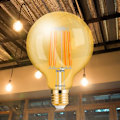 Miniatyrbillede 2 af 4: LED ampul G95 filament 6W E27 2200K dæmpbar Bärnsten