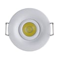 Pikkukuva 2 / 2: Sarja 10 kpl mini SILVIA 1W säädettävää pyöreää valkoista LED-kohdevaloa Vit