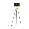 Miniatyrbillede 3 af 4: Dekorativ gulvlampe 1xE27 23W IP20 – Sort Svart