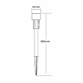 Miniatyrbild 2 av 2: 5-pack solcelliga LED-markörer Neptune 0,06W IP44 6400K Svart